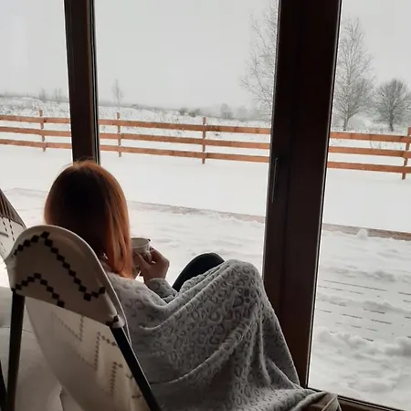 Chalet Drewniane Z Prywatnym Jacuzzi I Widokiem Na Gory - Klimatyczny Kompleks W Gorach Izerskich #widogruszka Grudza