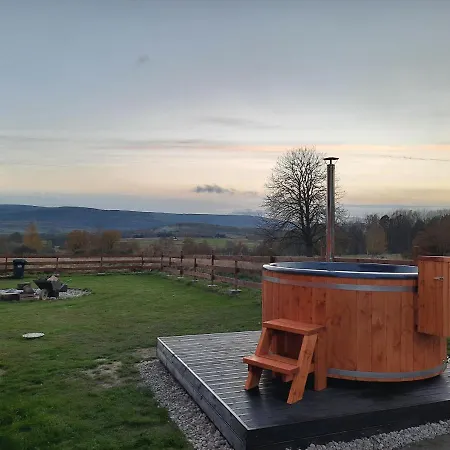 Alpstuga Drewniane Z Prywatnym Jacuzzi I Widokiem Na Gory - Klimatyczny Kompleks W Gorach Izerskich #widogruszka Grudza