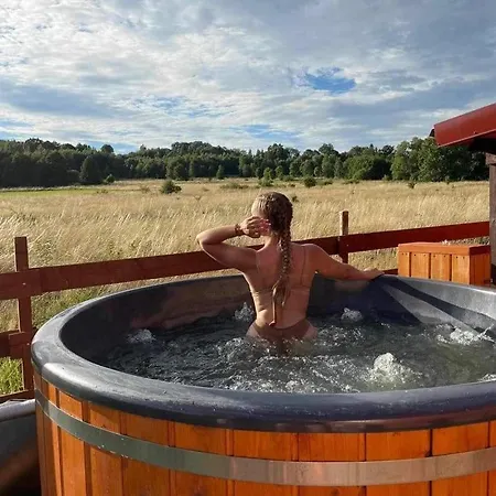 Drewniane Z Prywatna Balia Z Jacuzzi I Widokiem Na Gory - Klimatyczny Kompleks W Gorach Izerskich #widogruszka * Grudza