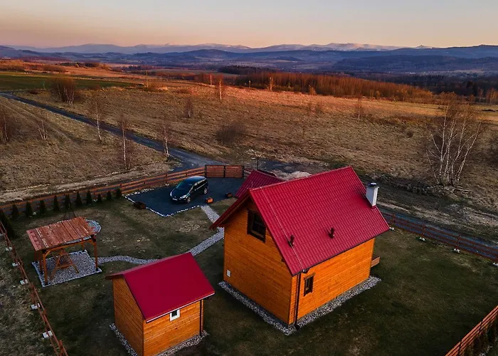 Drewniane Z Prywatnym Jacuzzi I Widokiem Na Gory - Klimatyczny Kompleks W Gorach Izerskich #widogruszka * Grudza