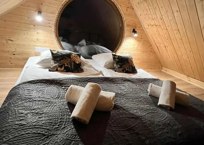 Drewniane Z Prywatnym Jacuzzi I Widokiem Na Gory - Klimatyczny Kompleks W Gorach Izerskich #widogruszka * Grudza