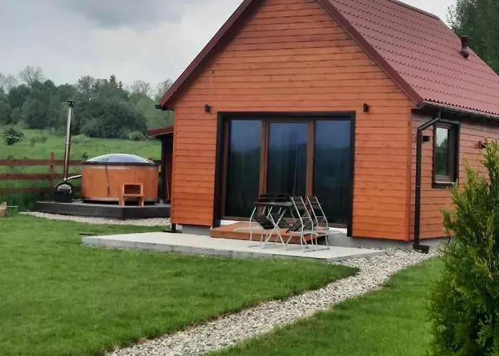 Drewniane Z Prywatnym Jacuzzi I Widokiem Na Gory - Klimatyczny Kompleks W Gorach Izerskich #widogruszka Chalet Grudza